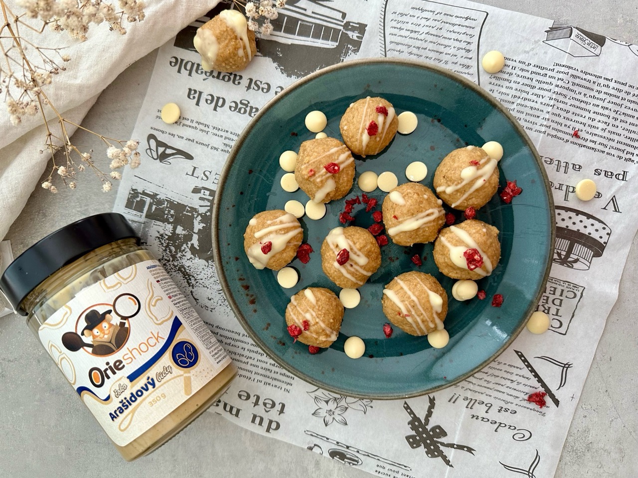Čokoarašidové guličky