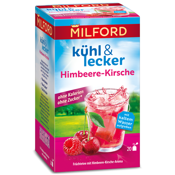 MILFORD ľadový čaj malina-čerešňa 20x2,5 g