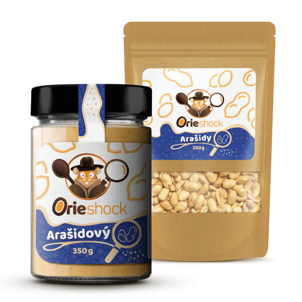 Orieshock Arašidový 350g + Orieshock Arašidy 250g