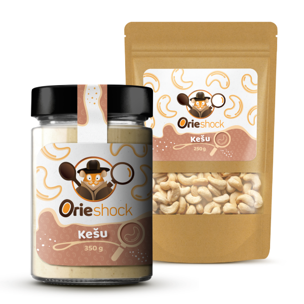 Orieshock Kešu 350g + Orieshock Kešu orechy 250g