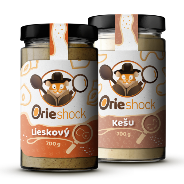 Orieshock Kešu 700g + Orieshock Lieskový 700g
