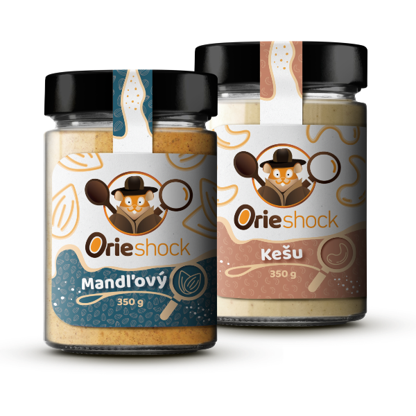 Orieshock kešu 350g + Orieshock mandľový 350g