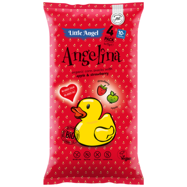 Little Angel Angelina jablko & jahoda 4x15g