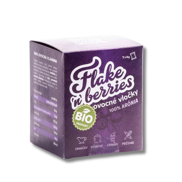 Flake'n berries - ovocné vločky arónia 7x8g